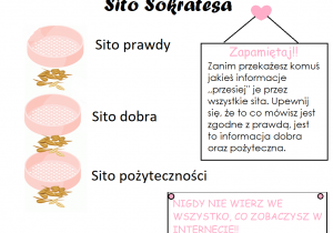 Plakat "Sito Sokratesa".