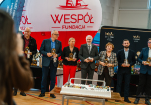 1.Organizatorzy przemawiający podczas rozpoczęcia turnieju.